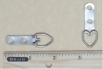 100 Triangle D Ring 2 Hole Strap Hanger Large Picture & Frame Hanging 200 Screws