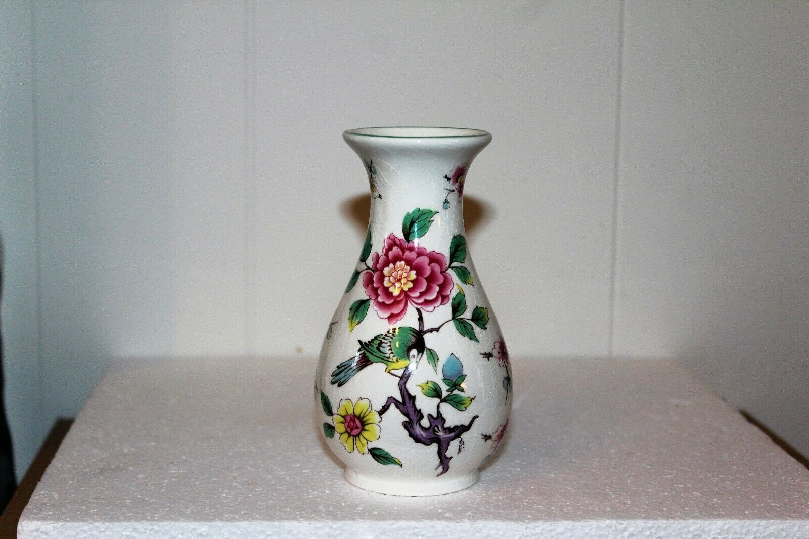 Old Foley James Kent  Flower Vase...............  Chinese Rose           England