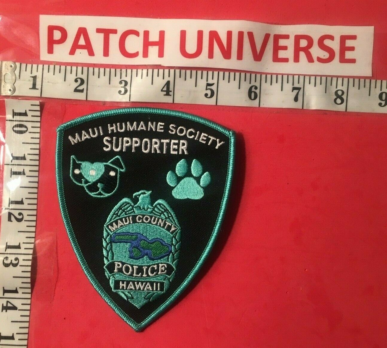 Maui  Hawaii  Police Humane Society Supporter  Shoulder Patch      N036