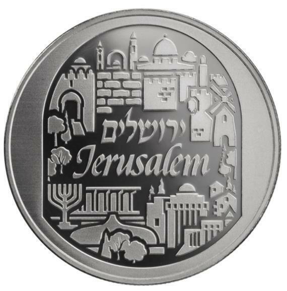 Israel 2022 Jerusalem Bullion Proof 1oz .999 Silver Bu Coin