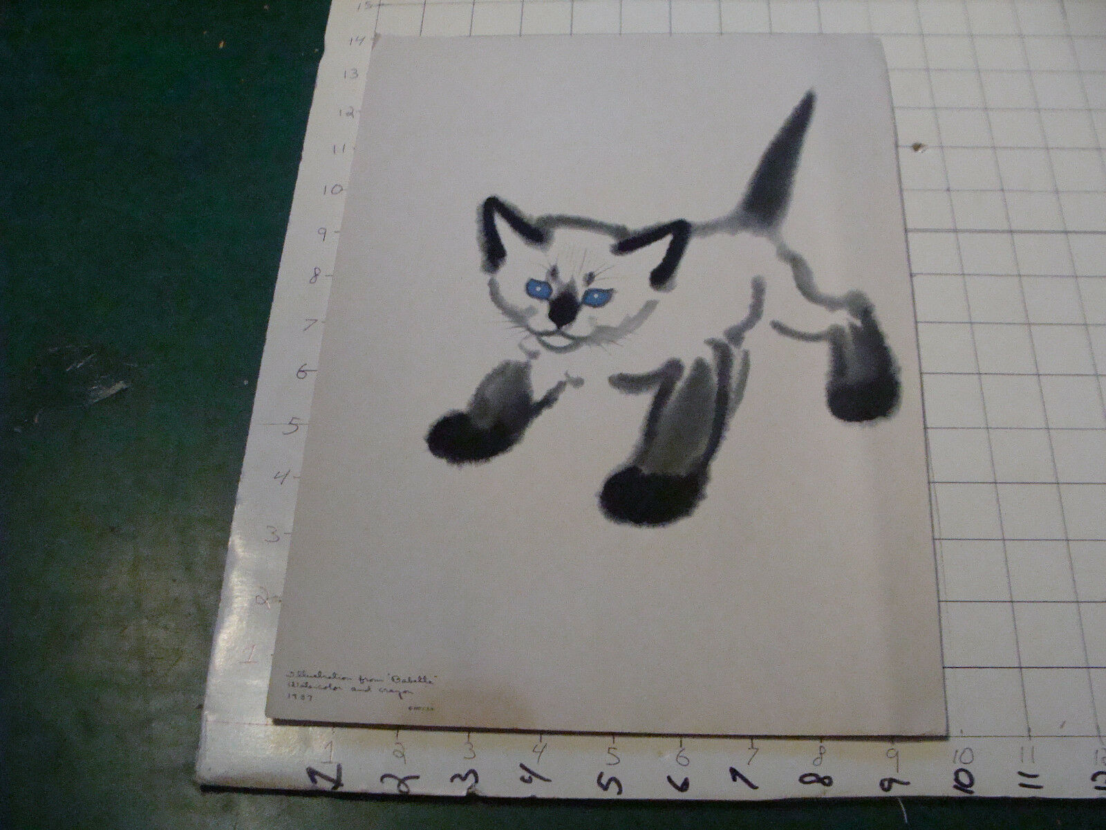 Clare Turlay Newberry Cat Print: Kitten From 1940's----#6 "babetta"