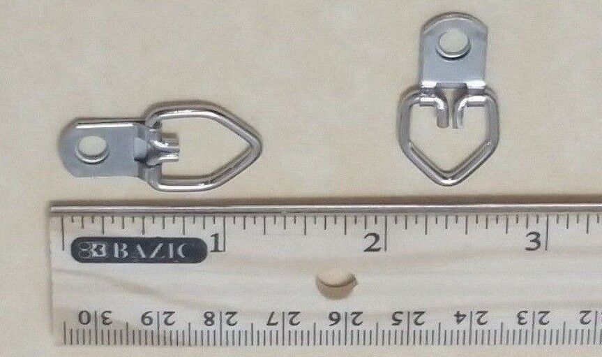 100 Triangle D Ring Strap Hanger Medium For Craft, Picture & Frame Hanging.