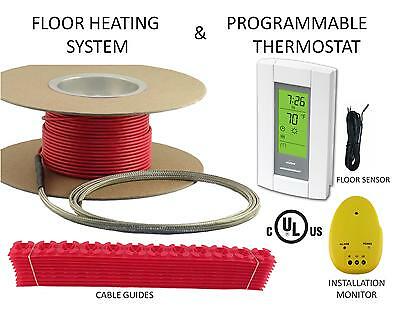 Electric Tile Radiant Warm Floor Heat Heated Kit, 120v, All Sizes Availible