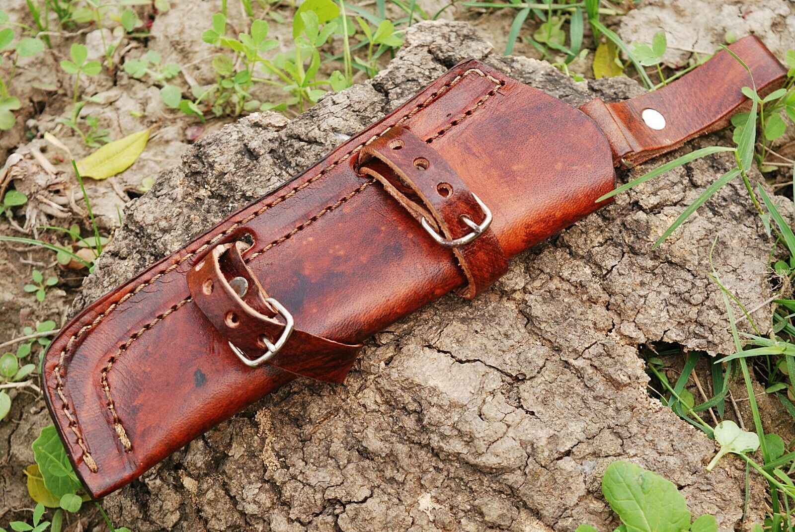 Custom Hand Made Pure Leather Sheath For Fixed Blade Knife Ah-931