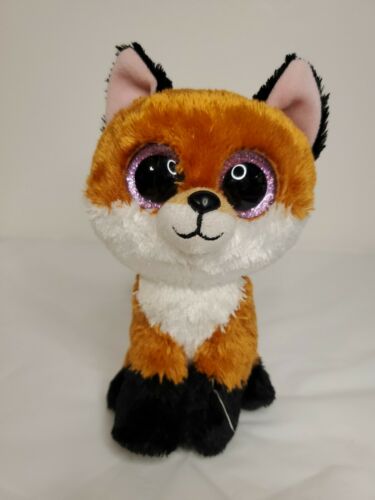 Ty Beanie Boo's 6" Slick The Brown Fox Plush Stuffed Animal Toy Preowned