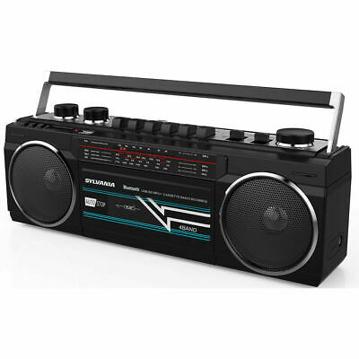 Sylvania Bluetooth Cassette Radio Boombox Portable Speaker