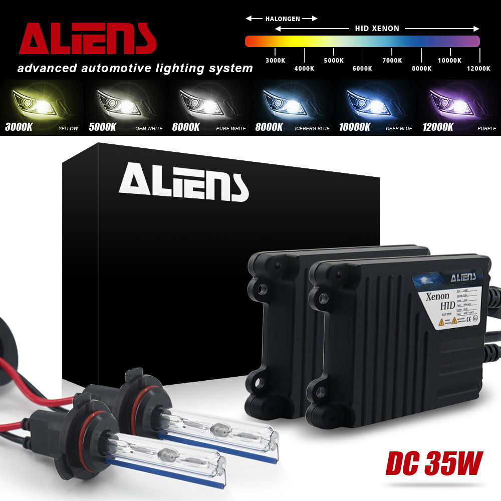 Aliens 35w Hid Xenon Headlight Conversion Kit 9005 9006 9007 H1 H3 H4 H7 H13