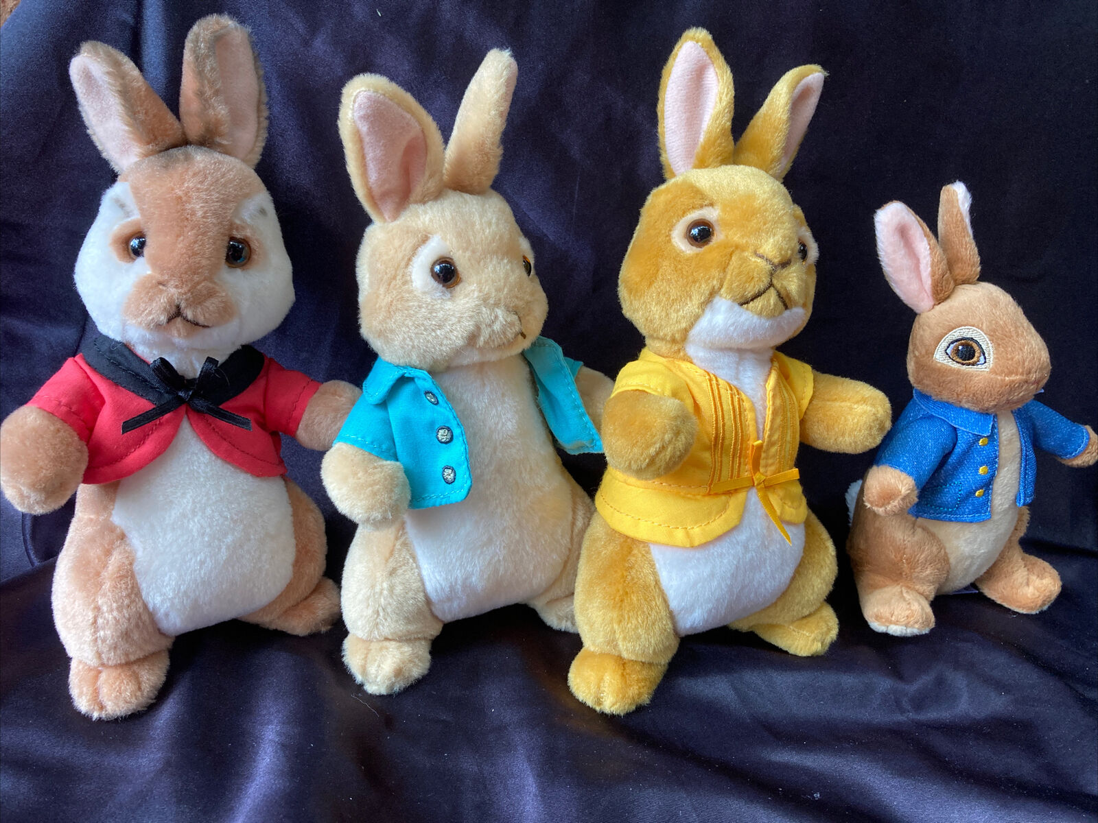 Ty  Lot Of 4  Beatrix Potter Plush Peter Rabbit 8.5" Toy Stuffed Animal