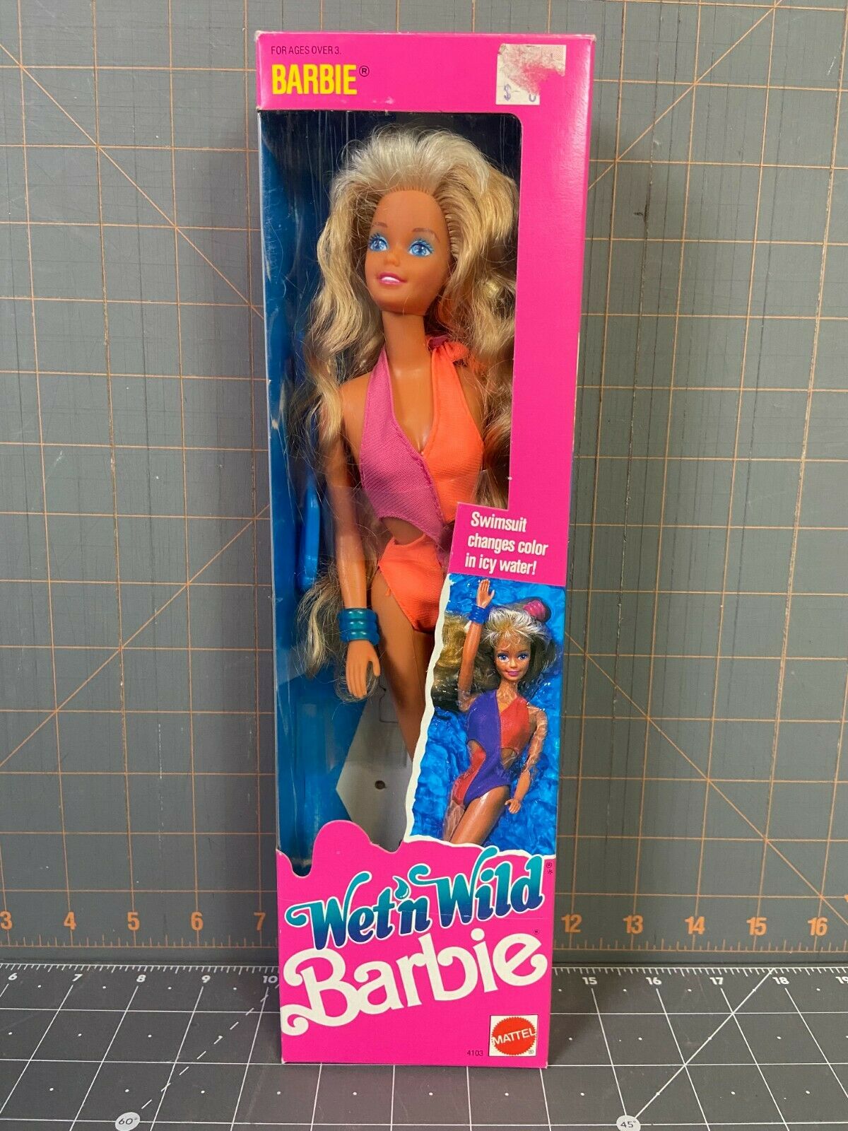 1989 Wet N' Wild Barbie #4103 - Opened In Original Box