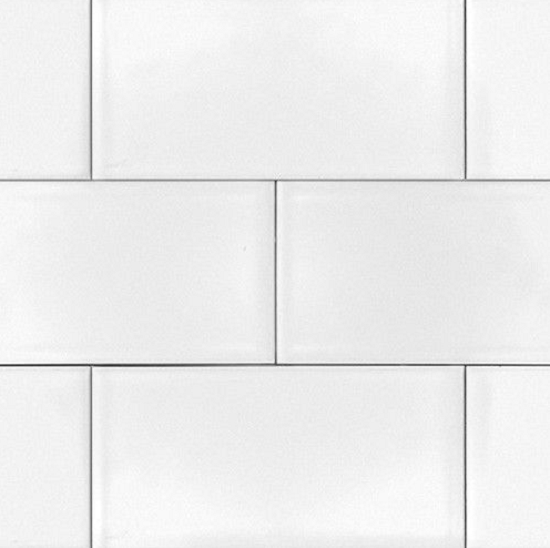 White 3x6 Shiny Glossy Ceramic Subway Tile Backsplash Wall Floor Kitchen Or Bath