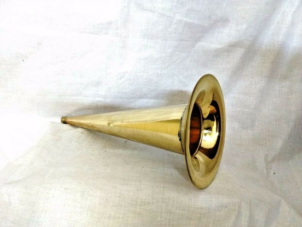 Full Brass Edison Horn Columbia Cylinder Phonograph Horn 14" Standard New Shade