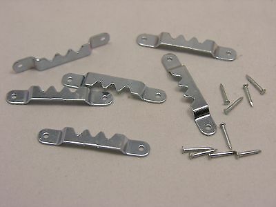 Small Sawtooth Picture Frame Hangers 100 Pcs 200 3/8" Nails & Free Sample Pack