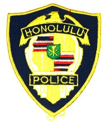 Honolulu Hawaii Hi Sheriff Police Patch State Seal Vintage Old Mesh ~