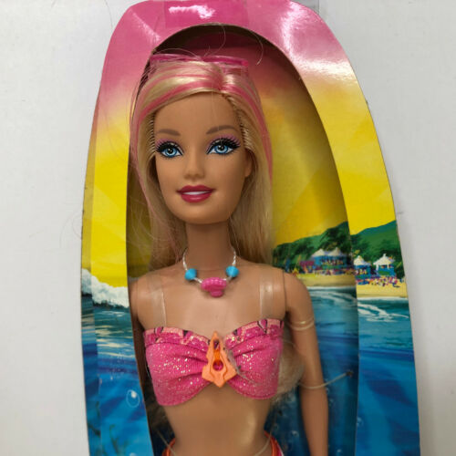 Mattel  Barbie A Mermaid Tale Doll Blond Red Tinted Hair Bikini New