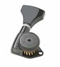 Hipshot 6 In-line Staggered Open Gear 6gl0b Black Grip-lock Locking Tuners New