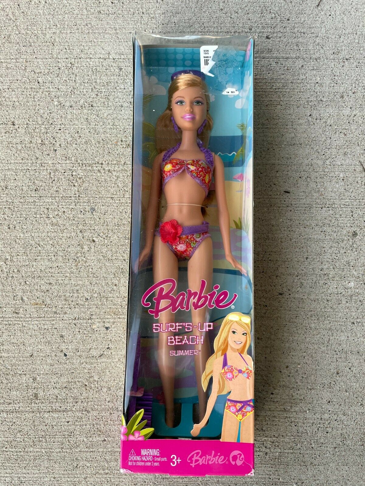 New Mattel 2007 Barbie Surfs-up Beach Summer In Original Box ~ Free U.s Ship