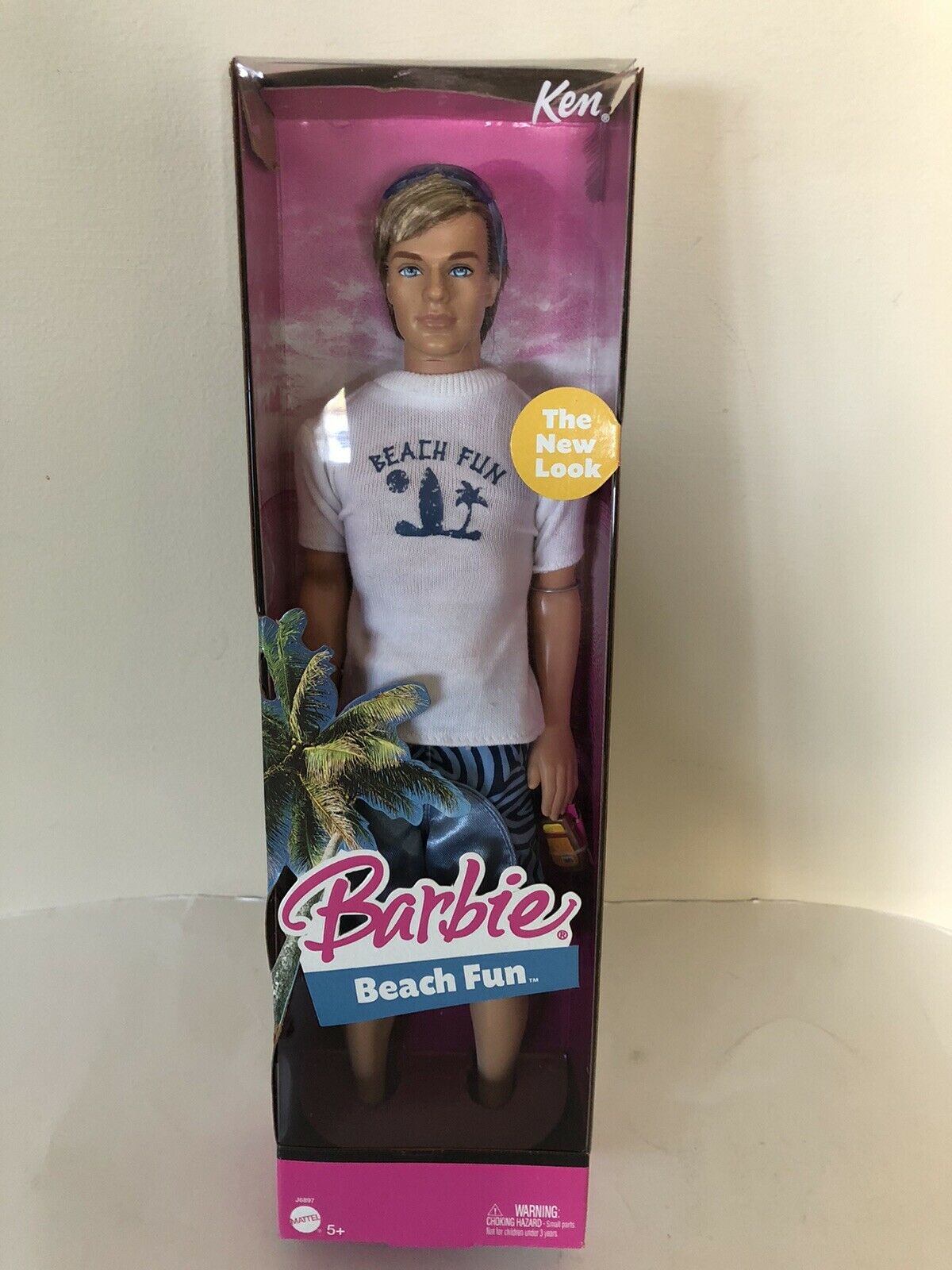 Barbie Ken Beach Fun Boy Doll Sun Sea Sand Ocean 2005 New In Box- B26