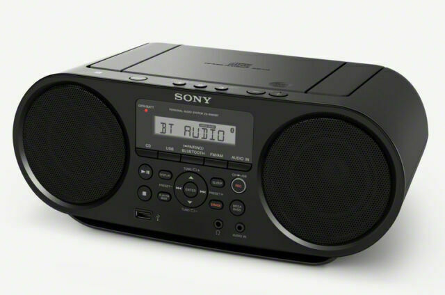 Sony Zs-rs60bt Cd Boombox W/ Bluetooth, Nfc, Am/fm, Usb, Headphone/line-in Jacks