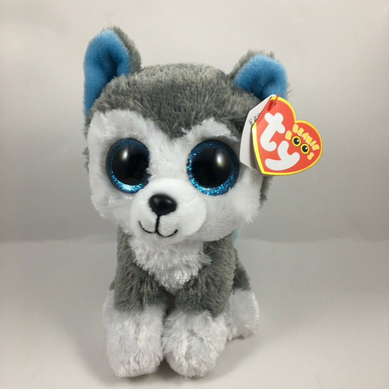 Ty Beanie Boos 6" Slush Husky Dog Plush Stuffed Animal Toy Mwmts Ty Heart Tags