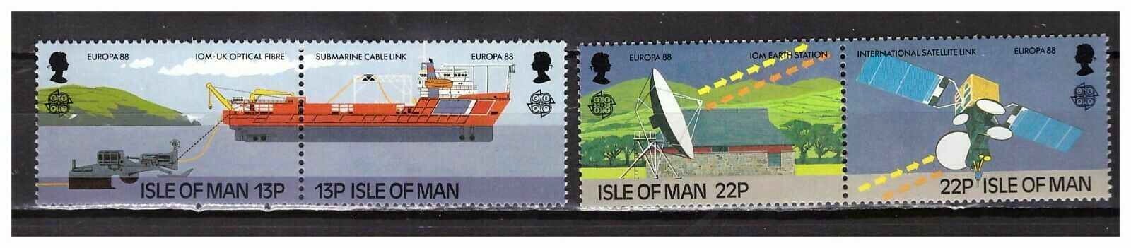 S30220) Isle Of Man 1988 Mnh Europa 4v
