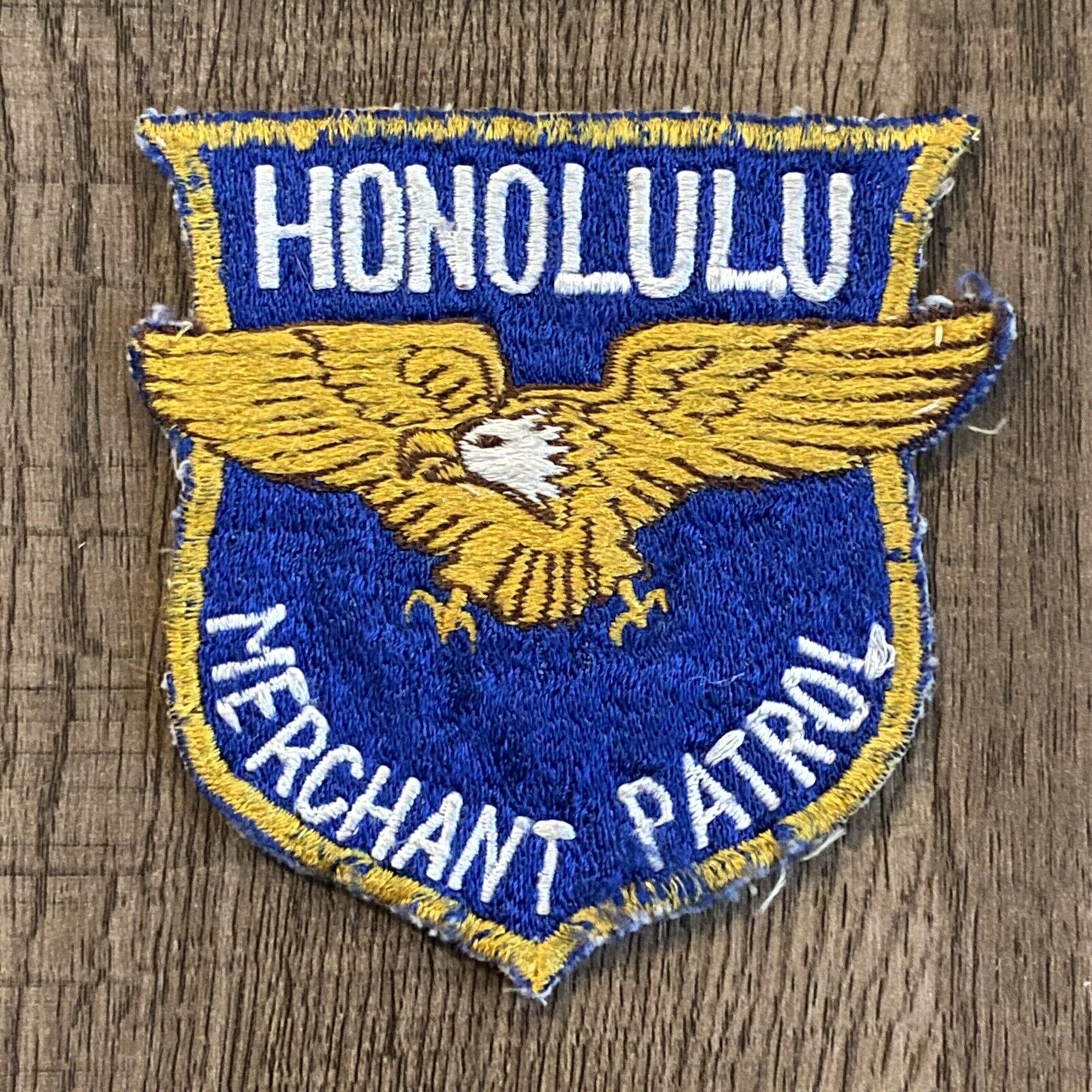 Very Old Honolulu Hawaii Merchant Patrol Police Patch