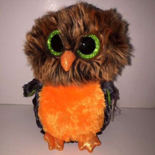 Ty Midnight Owl 6" Beanie Boos-new, With Tag*in Hand**so Fuzzy **shipping Now