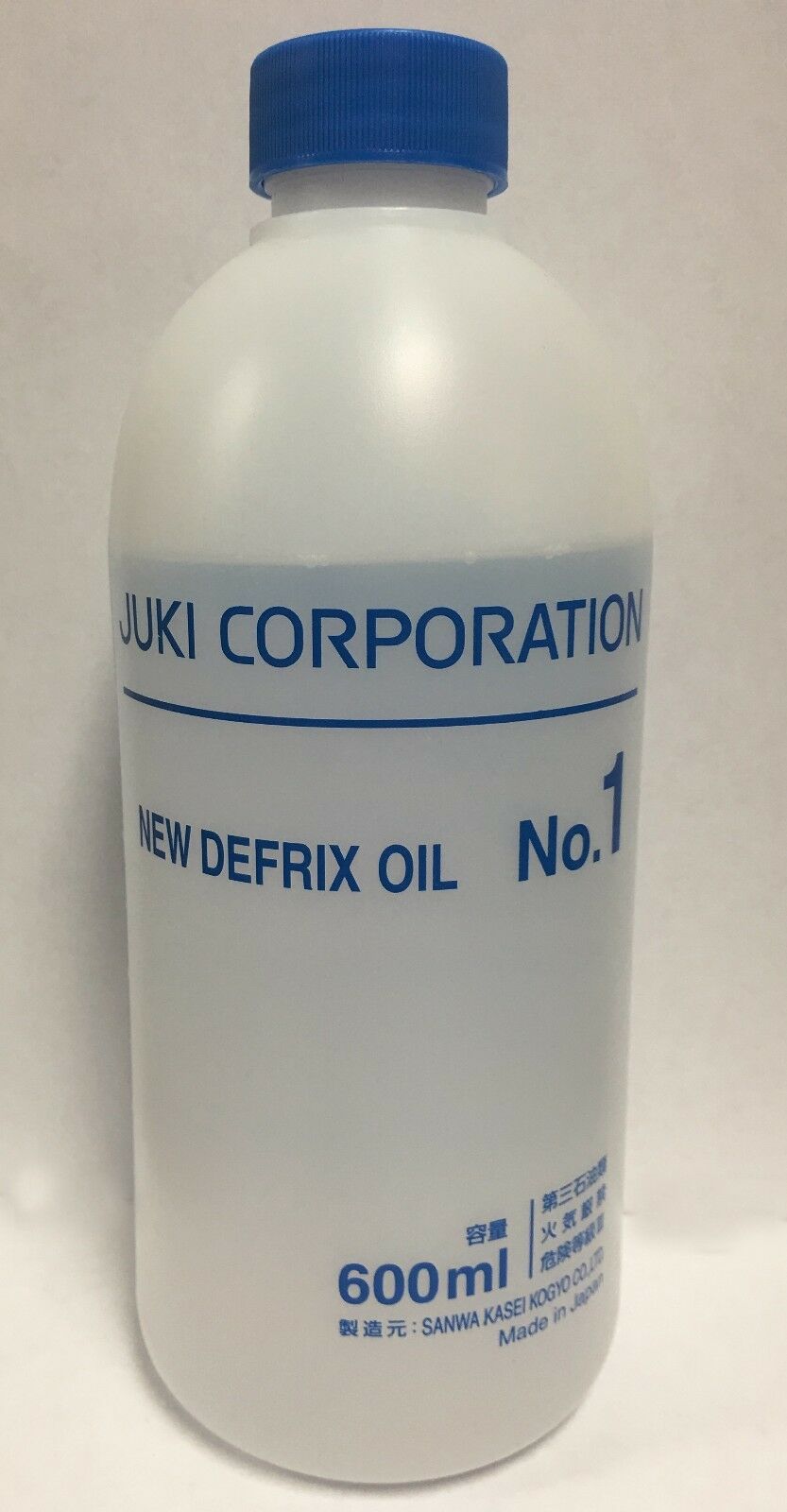 Juki Genuine Defrix Sewing Machine Oil No.1 600ml, Ddl 550, 555, 8700, Japan