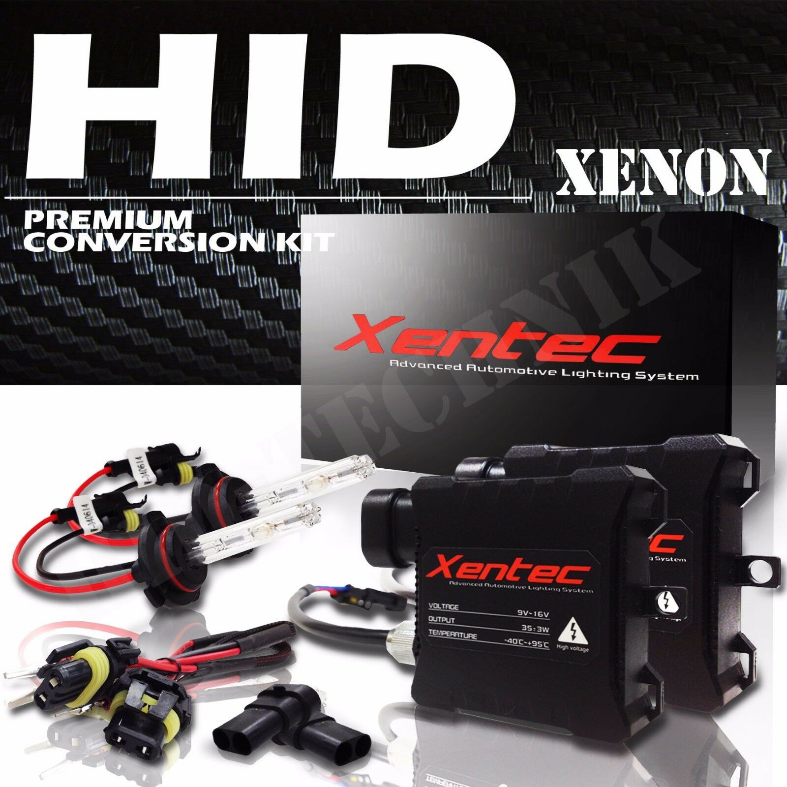 Xentec Hid Kit Slim Xenon 9003 H4 Hi-lo 6000k White High & Low Conversion Lights