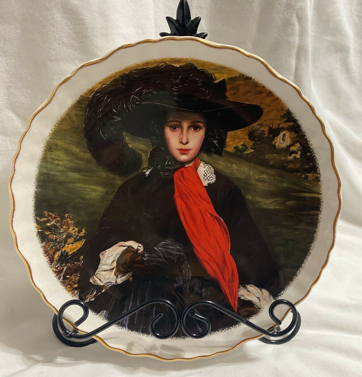 James Kent Old Foley Collector Plate Frederic,lord Leighton "miss May Sartoris"
