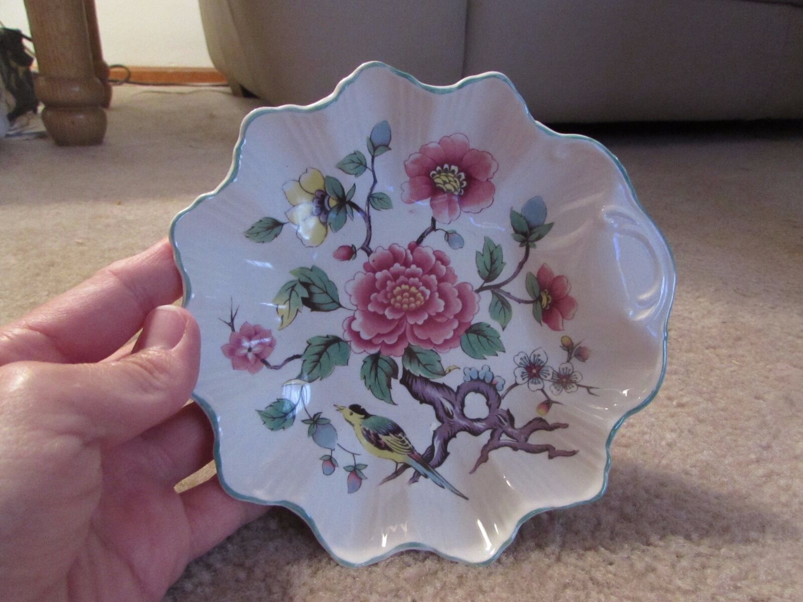 James Kent Old Foley Chinese Rose Candy Dish